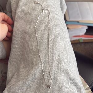 letter “R” Silver Necklace